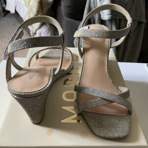 Glittery Wedge Dress Sandal Size 6